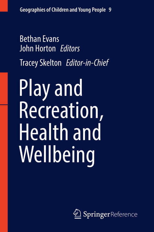 Book cover of Play and Recreation, Health and Wellbeing
