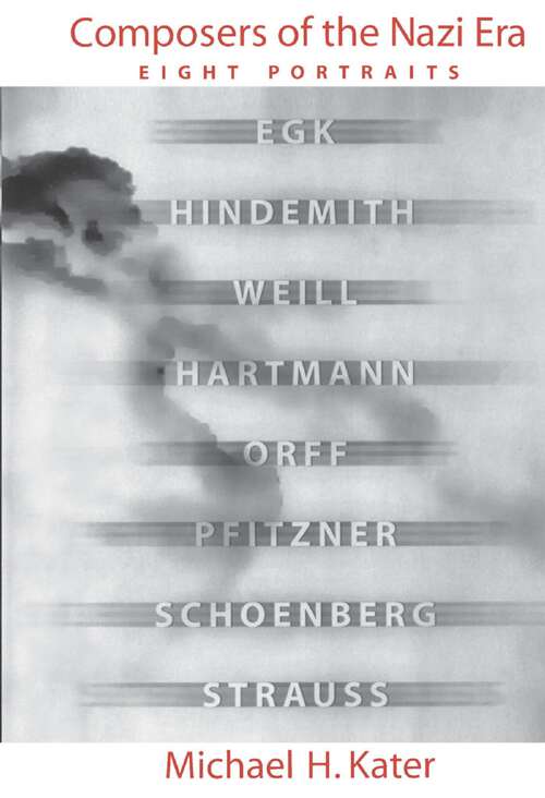 Book cover of Composers of the Nazi Era: Eight Portraits