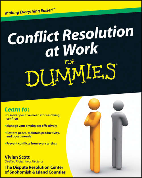 Book cover of Conflict Resolution at Work For Dummies