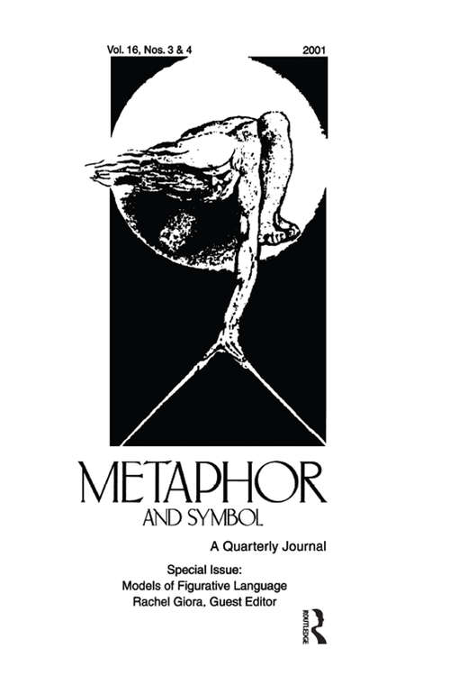 Book cover of Models of Figurative Language: A Special Double Issue of Metaphor and Symbol