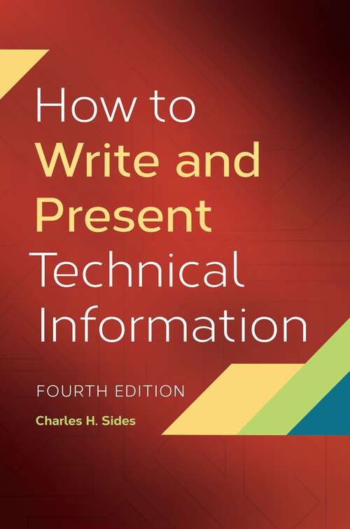 Book cover of How to Write and Present Technical Information (4)