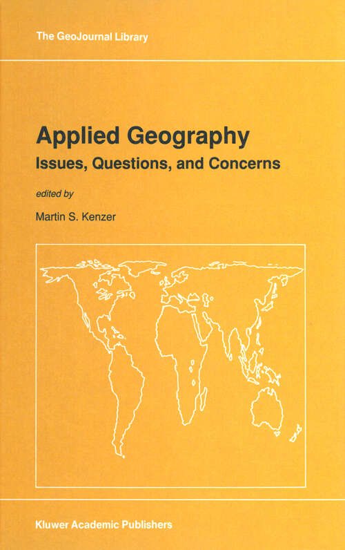 Book cover of Applied Geography: Issues, Questions, and Concerns (1989) (GeoJournal Library #15)