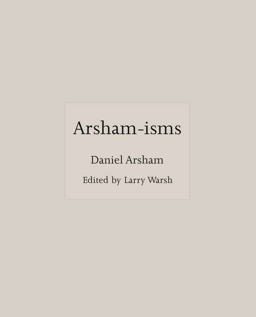 Book cover of Arsham-isms (ISMs)