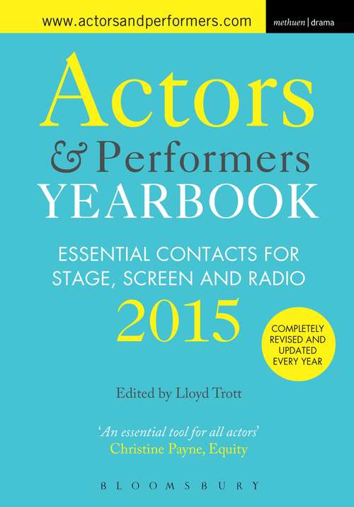 Book cover of Actors and Performers Yearbook 2015