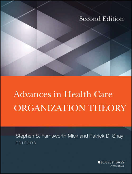 Book cover of Advances in Health Care Organization Theory (2)