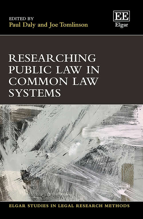 Book cover of Researching Public Law in Common Law Systems (Elgar Studies in Legal Research Methods)