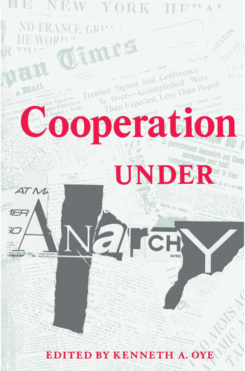 Book cover of Cooperation under Anarchy (PDF)