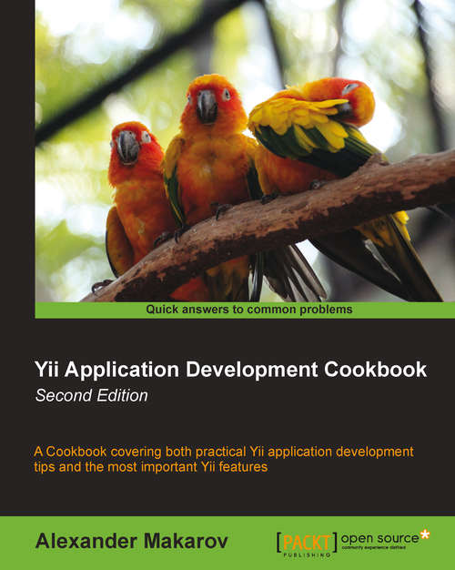 Book cover of Yii Application Development Cookbook