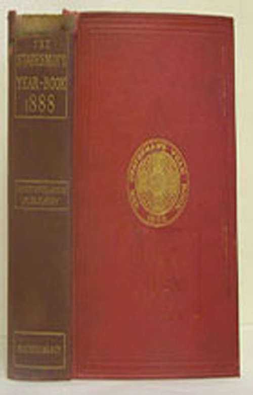 Book cover of The Statesman's Year-Book (25th ed. 1888) (The Statesman's Yearbook)