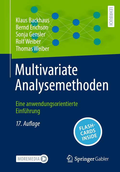 Book cover of Multivariate Analysemethoden: Eine anwendungsorientierte Einführung (17. Aufl. 2023)
