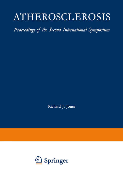Book cover of Atherosclerosis: Proceedings of the Second International Symposium (1970)