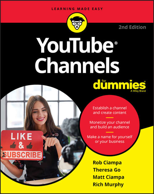 Book cover of YouTube Channels For Dummies (2)