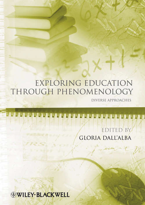 Book cover of Exploring Education Through Phenomenology: Diverse Approaches