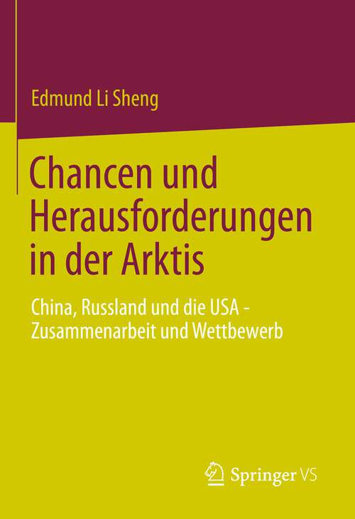Book cover of Chancen und Herausforderungen in der Arktis