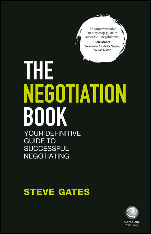 Book cover of The Negotiation Book: Your Definitive Guide to Successful Negotiating (2)