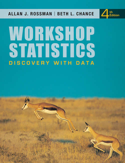 Book cover of Workshop Statistics: Discovery with Data