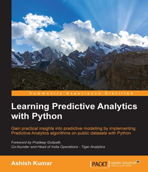 Book cover of Learning Predictive Analytics with Python