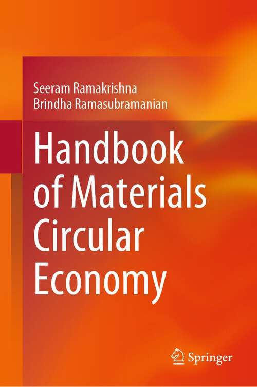 Book cover of Handbook of Materials Circular Economy (2024)