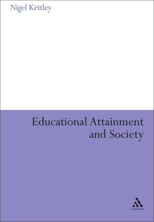Book cover of Educational Attainment and Society