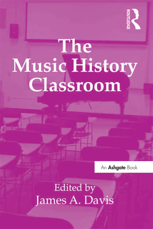 Book cover of The Music History Classroom