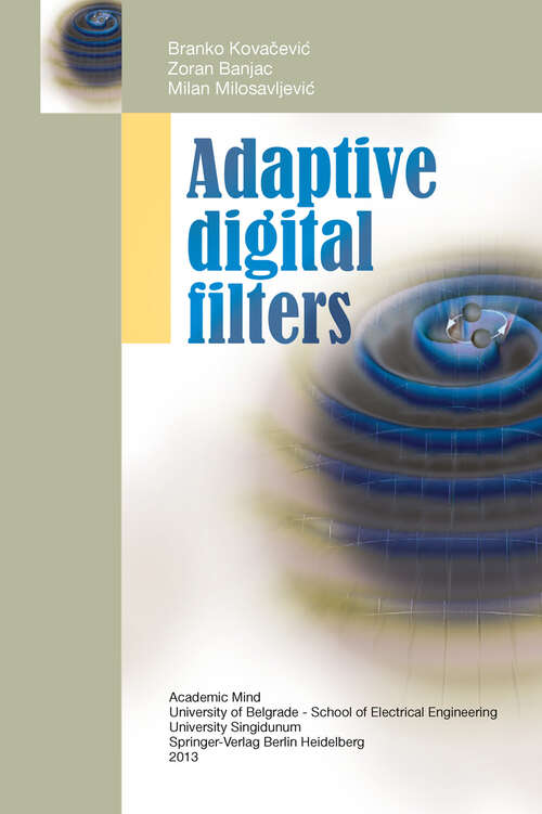 Book cover of Adaptive Digital Filters (2013)