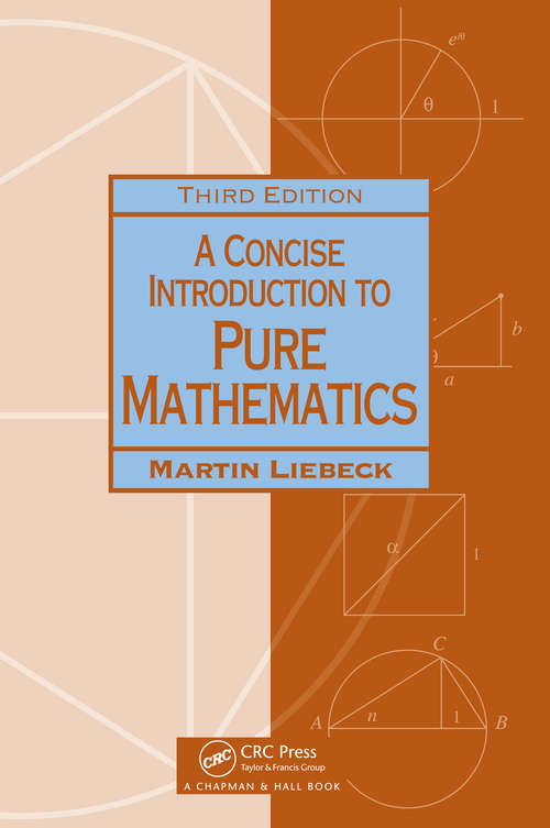 Book cover of A Concise Introduction to Pure Mathematics