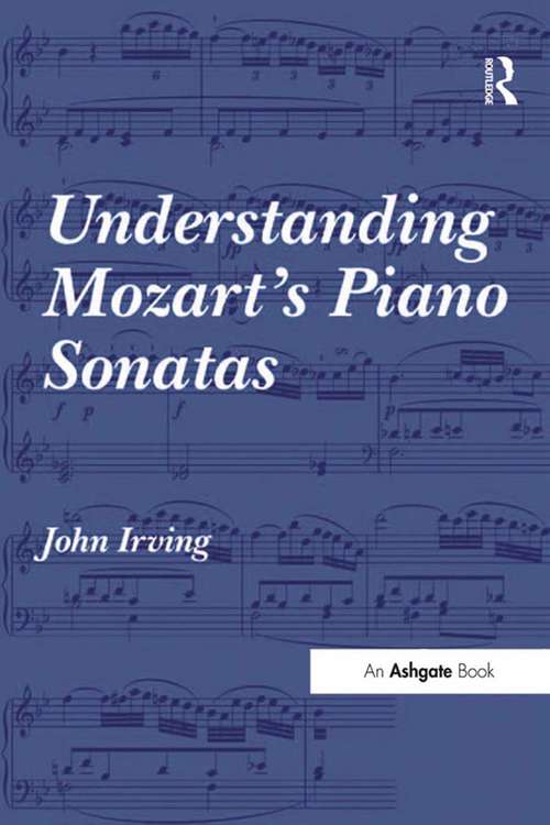 Book cover of Understanding Mozart's Piano Sonatas