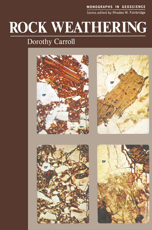 Book cover of Rock Weathering (1970) (Monographs in Geoscience)