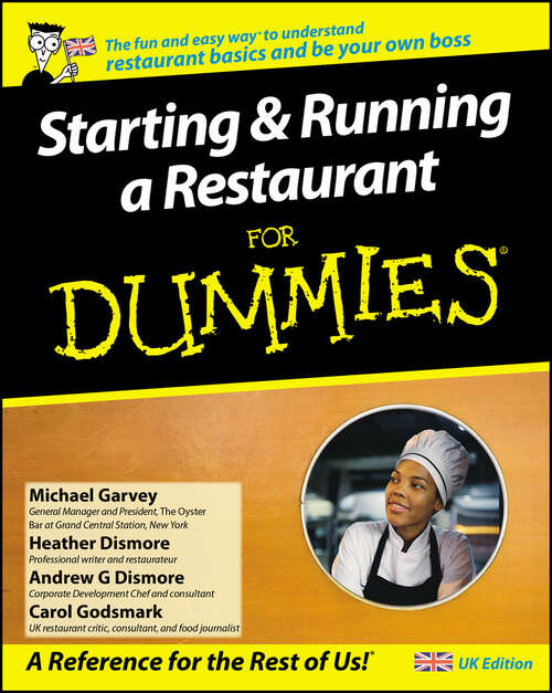 Book cover of Starting and Running a Restaurant For Dummies (UK Edition)