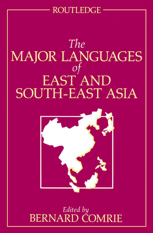 Book cover of The Major Languages of East and South-East Asia