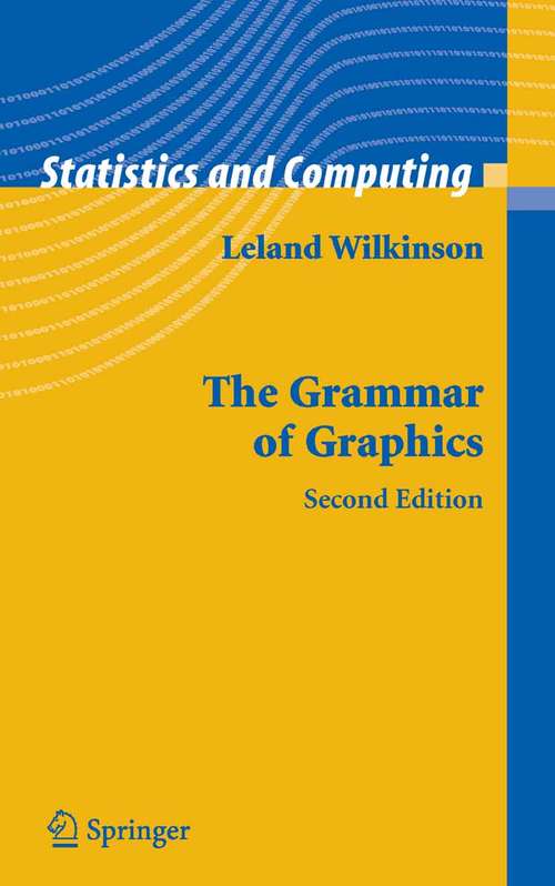 Book cover of The Grammar of Graphics (2nd ed. 2005) (Statistics and Computing)