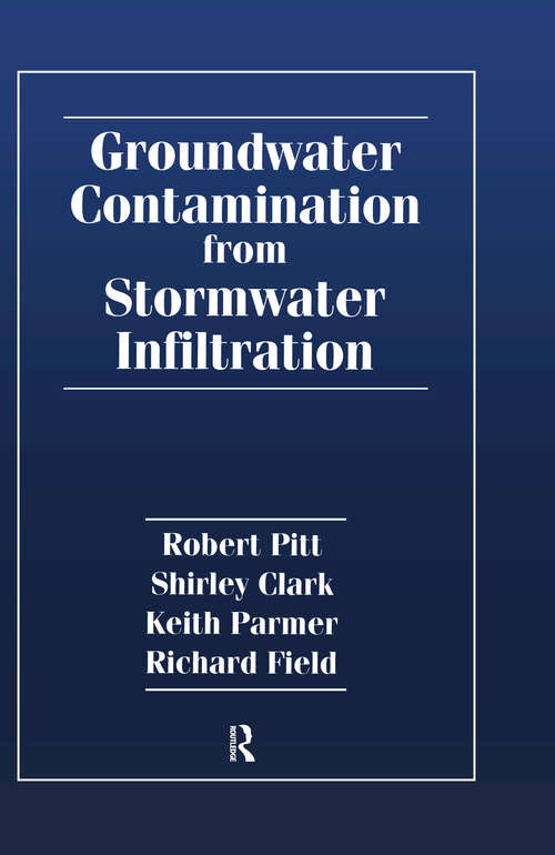 Book cover of Groundwater Contamination from Stormwater Infiltration