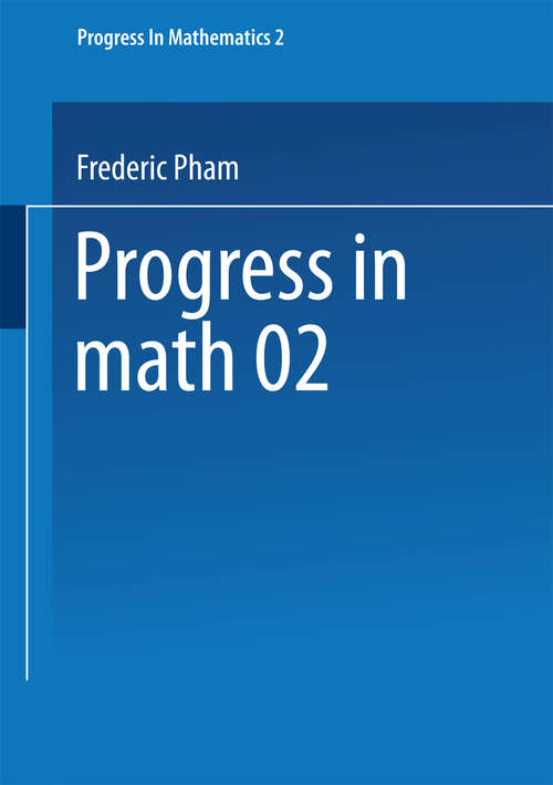 Book cover of Singularités des systèmes différentiels de Gauss-Manin (1995) (Progress in Mathematics #2)