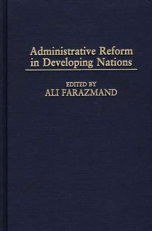 Book cover of Administrative Reform in Developing Nations