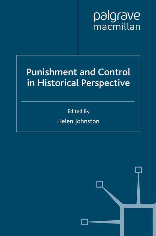 Book cover of Punishment and Control in Historical Perspective (2008)
