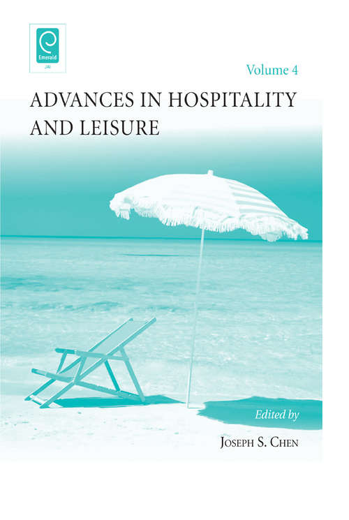 Book cover of Advances in Hospitality and Leisure (Advances in Hospitality and Leisure #4)