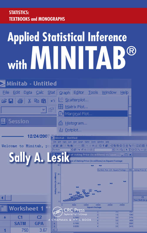 Book cover of Applied Statistical Inference with MINITAB