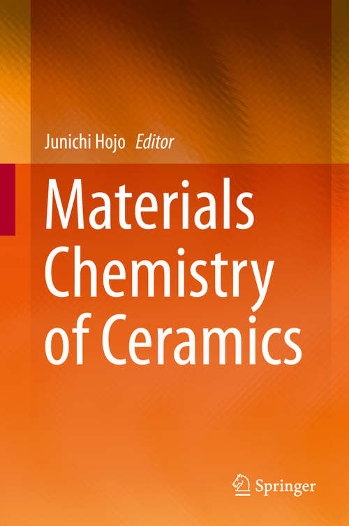 Book cover of Materials Chemistry of Ceramics (1st ed. 2019)