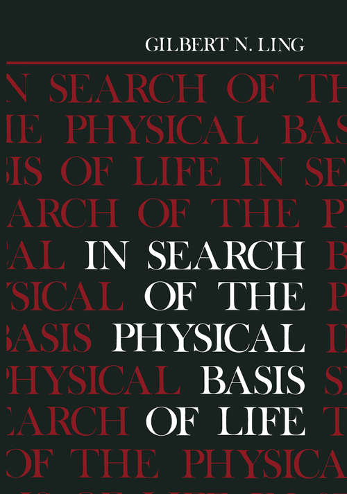 Book cover of In Search of the Physical Basis of Life (1984)