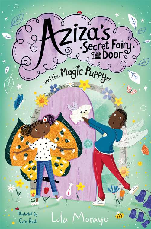 Book cover of Aziza's Secret Fairy Door and the Magic Puppy (Aziza's Secret Fairy Door #5)