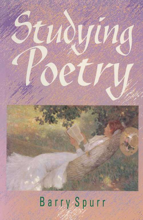 Book cover of Studying Poetry (1st ed. 1997)