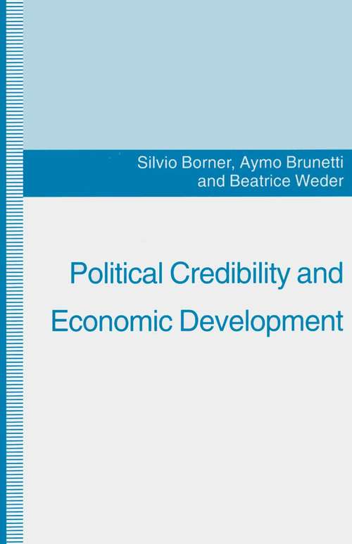 Book cover of Political Credibility and Economic Development (1st ed. 1995)
