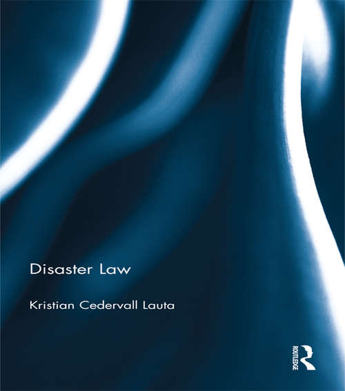 Book cover of Disaster Law