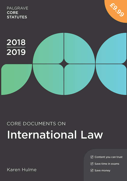 Book cover of Core Documents on International Law 2018-19 (PDF)