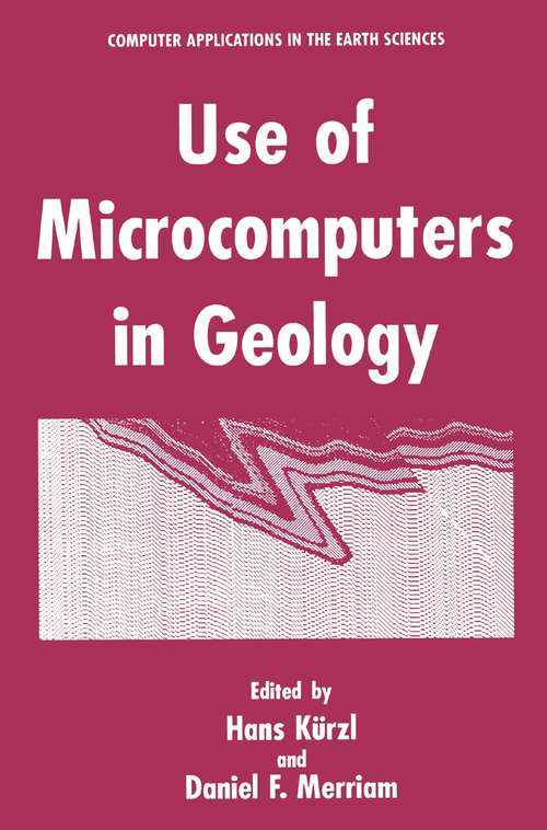 Book cover of Use of Microcomputers in Geology (1992) (Computer Applications in the Earth Sciences)