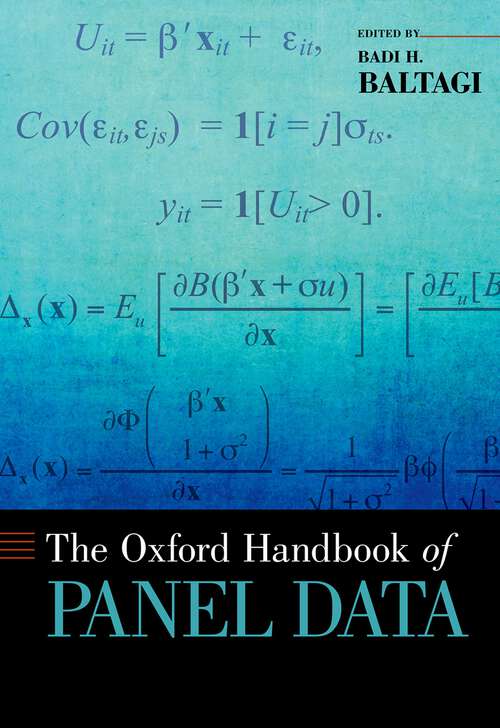 Book cover of The Oxford Handbook of Panel Data (Oxford Handbooks)