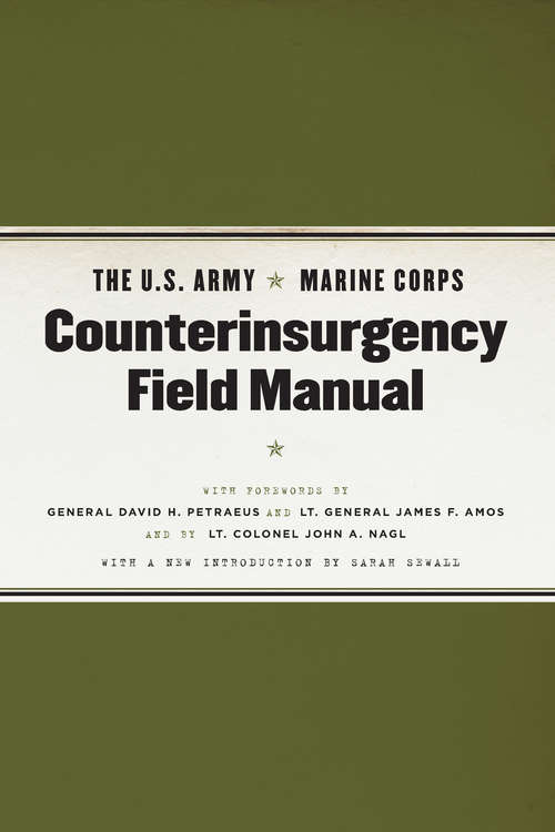 Book cover of The U.S. Army/Marine Corps Counterinsurgency Field Manual