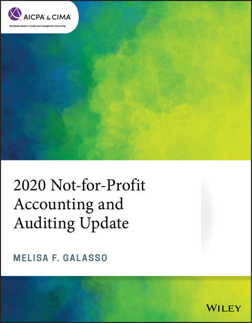 Book cover of 2020 Not-for-Profit Accounting and Auditing Update (AICPA)