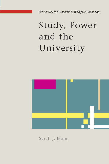 Book cover of Study, Power and the University (UK Higher Education OUP  Humanities & Social Sciences Higher Education OUP)