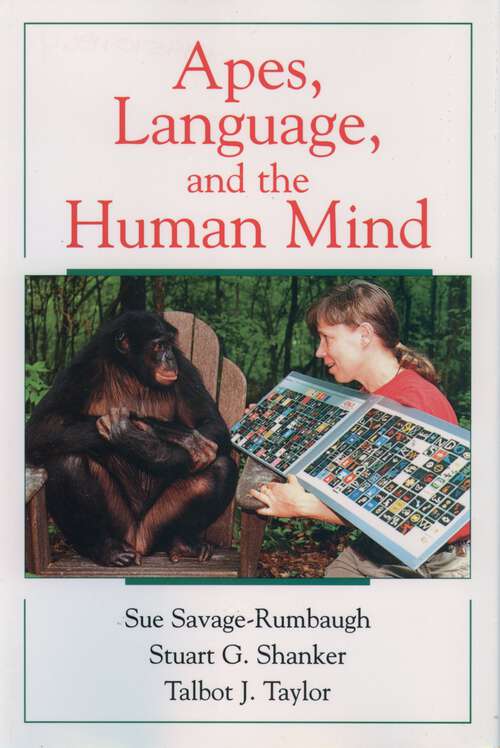 Book cover of Apes, Language, And The Human Mind